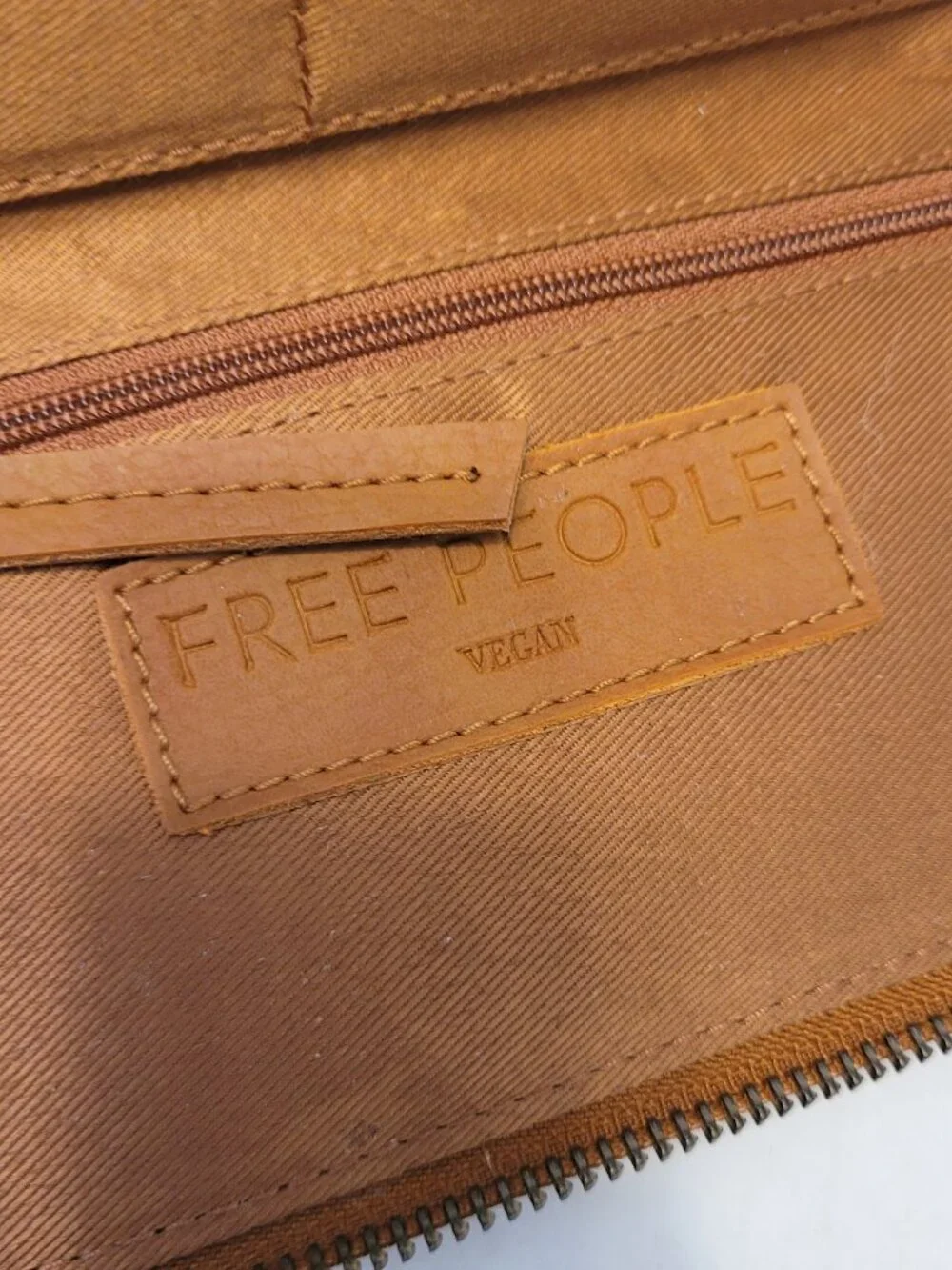 Free People Vegan Leather Zip Around Wallet